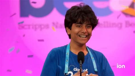 Dev Shah, a 14-year-old from Largo, Florida, wins the Scripps National Spelling Bee on the word ‘psammophile’